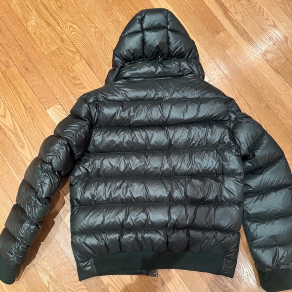 MONCLER - Men's Forest Green Down Jacket - Picture 5 of 16